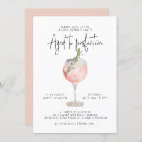 Elegant Pink Wine Aged to Perfection 50th Birthday