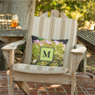 Elegant  pink yellow green flowers florals  cushion