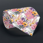 Elegant Pink Yellow Watercolor Flowers Tie<br><div class="desc">The "Elegant Pink Yellow Watercolor Flowers" neck tie effortlessly weaves a tapestry of sophistication and charm into the lives of men who appreciate the art of dressing well. Imagine a dusty pink canvas adorned with delicate buttercream yellow hues, delicately forming an exquisite floral bouquet that captures the essence of refined...</div>