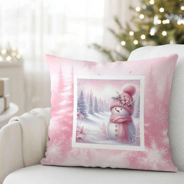 Elegant Pinkmas Winter Forest Kids Room Decor  Cushion (Elegant Pinkmas Winter Forest Kids Room Decor Pillow

)