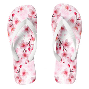 Elegant Pinky Cherry Blossom Thongs