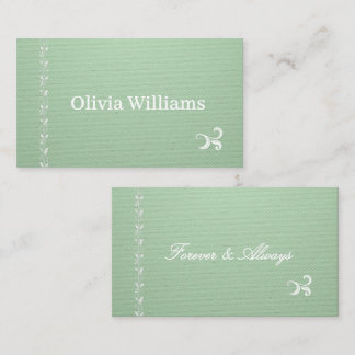 Elegant Pistachio Green Wedding Place Card