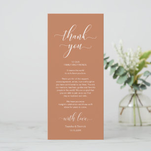 Elegant Place Setting Dinner Party Thank You Card