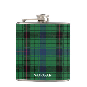 Elegant Plaid Davidson Tartan Custom  Hip Flask