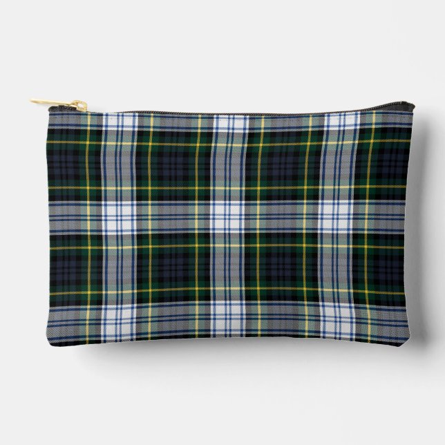 Elegant Plaid Gordon Rustic Tartan Accessory Pouch (Front)
