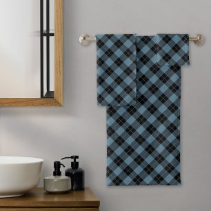 Elegant Plaid Holiday Bath Towel Set