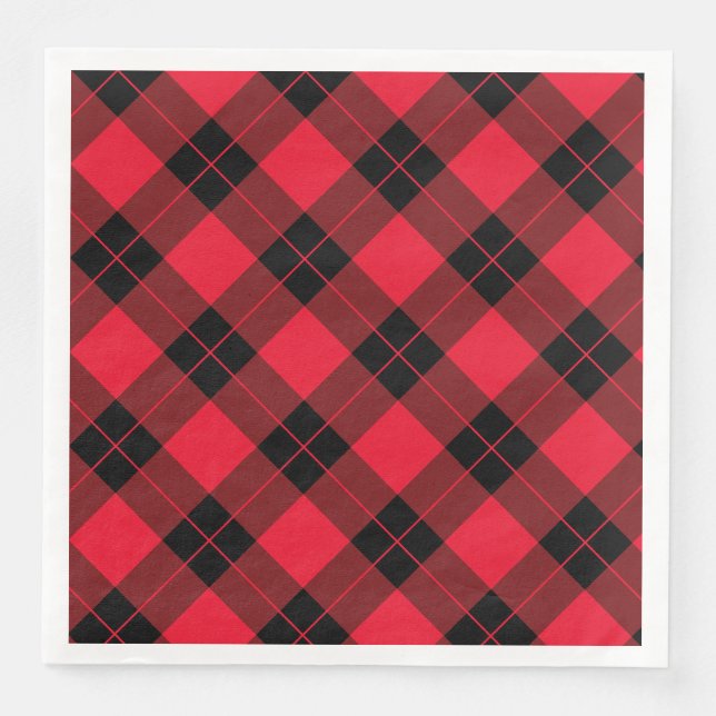 Elegant Plaid | Holiday Napkin (Front)