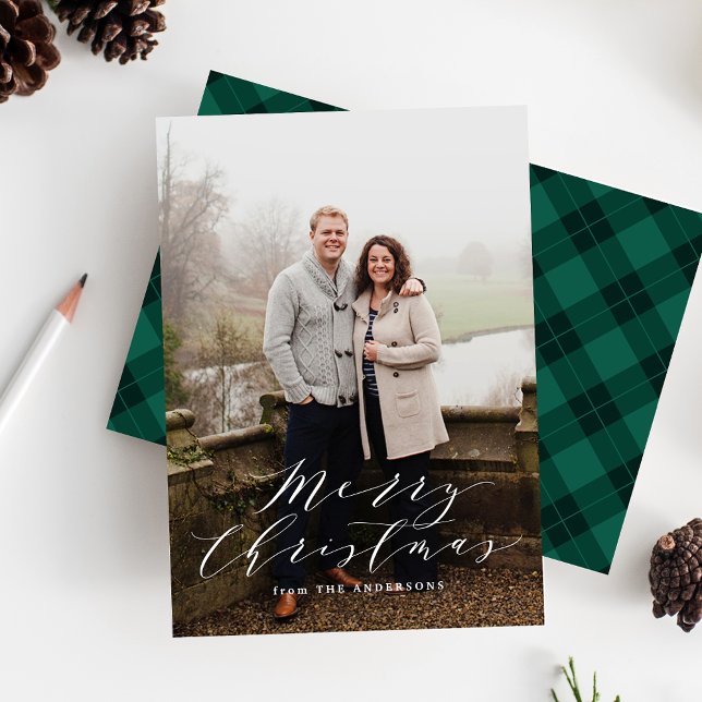 Elegant Plaid | Holiday Photo Card (Creator Uploaded)
