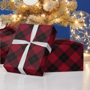 Elegant Plaid Holiday Wrapping Paper