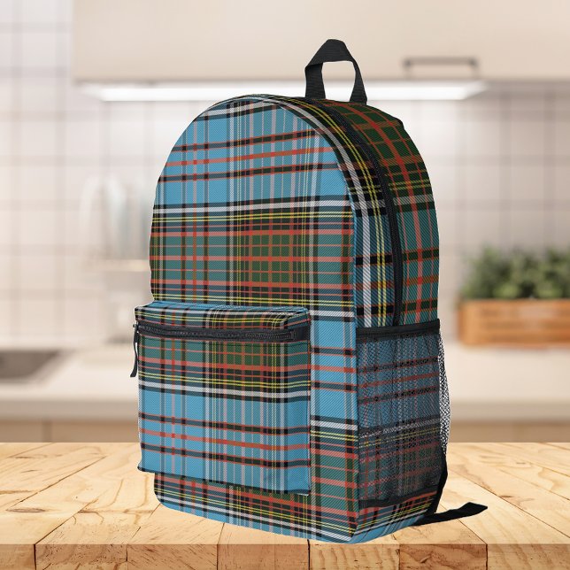 Elegant Plaid Rustic Anderson Tartan Printed Backpack (Rustic Plaid Anderson Tartan Backpack)