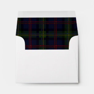 Elegant Plaid Rustic Check Tartan Envelope