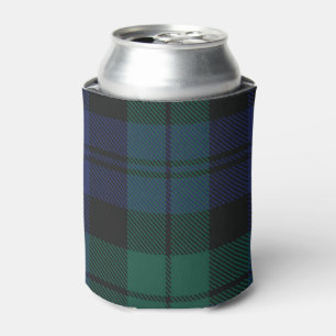 Elegant Plaid Rustic Green Classic Tartan Can Cooler