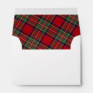 Elegant Plaid Rustic Stewart Tartan Envelope