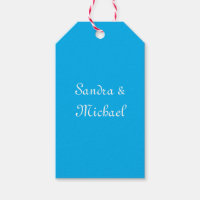 Elegant Plain Azure Blue Personalised Custom