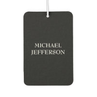 Elegant Plain Black White Personalised Custom