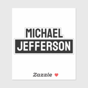 Elegant Plain Black White Personalized Custom