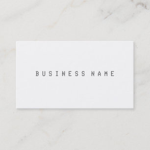 Elegant Plain Business Card