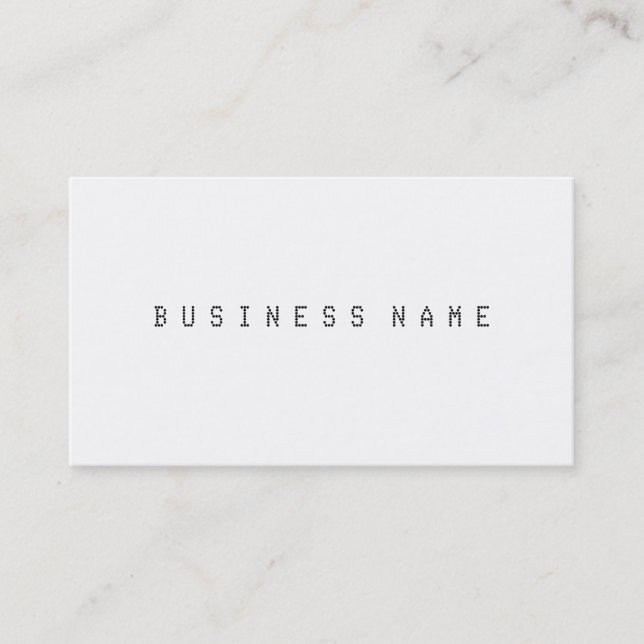 Elegant Plain Business Card (Front)