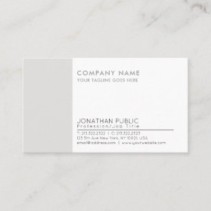 Elegant Plain Corporate Modern Professional Business Card