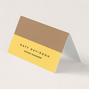 Elegant Plain Professional Pastel Colours Business Card