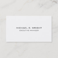Elegant Plain Simple Black White Professional