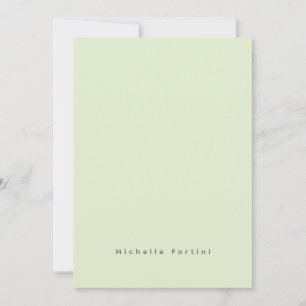 Elegant Plain Simple Minimalist Card