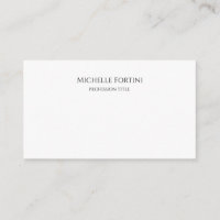 Elegant Plain Simple Minimalist