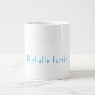 Elegant Plain Simple Minimalist Large Coffee Mug