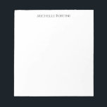 Elegant Plain Simple Minimalist Notepad<br><div class="desc">Choose from Different Types and Sizes. Trendy Retro Style Template For All Needs.</div>