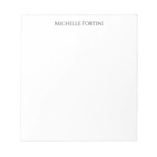 Elegant Plain Simple Minimalist Notepad