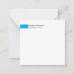 Elegant Plain Simple Minimalist Profile  Card