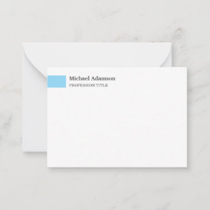 Elegant Plain Simple Minimalist Profile  Card