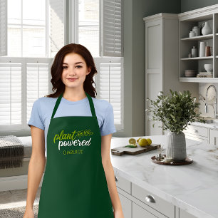 Elegant Plant Powered Vegan Custom Apron