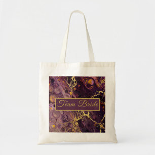 Elegant Plum Purple Marble  Tote Bag