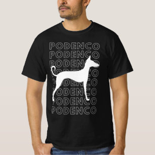 Elegant Podenco Silhouette T-Shirt