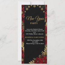 Elegant Poinsettia Floral Christmas Holiday
