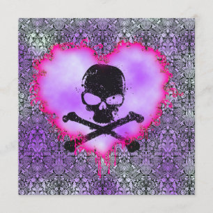 Elegant Poison Sweet 16 Goth Birthday Announcement