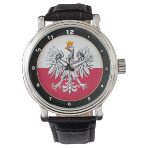 Elegant Polish Flag, Eagle, Poland fashion /design Watch