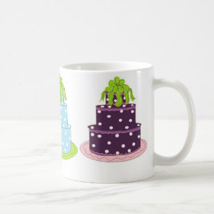 Elegant Polka Dot Cakes Coffee Mug