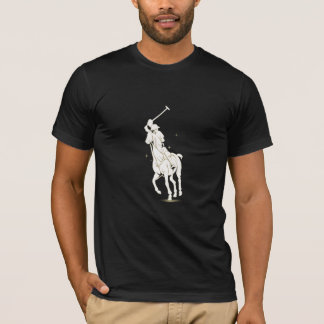 Elegant Polo Horse Rider Silhouette with Glow