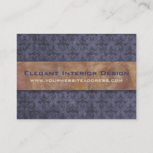 Elegant Pompeii Purple and Gold Business Card