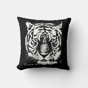 Elegant Pop Art Tiger Head Modern Template Square Cushion