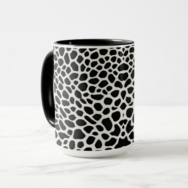 Elegant Popular Luxury White Leopard Collection Mug (Front Left)