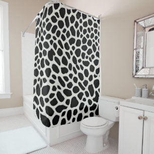 Elegant Popular Luxury White Leopard Collection Shower Curtain