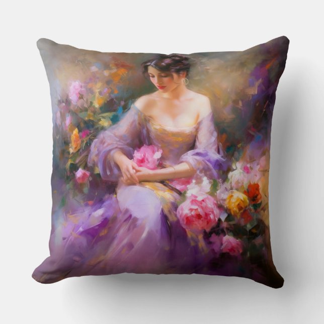 Elegant Portrait  Cushion (Front)