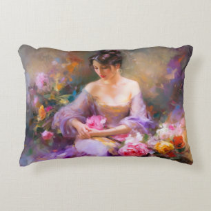 Elegant Portrait Decorative Cushion