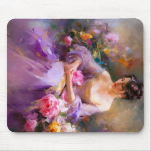 Elegant Portrait Mouse Pad