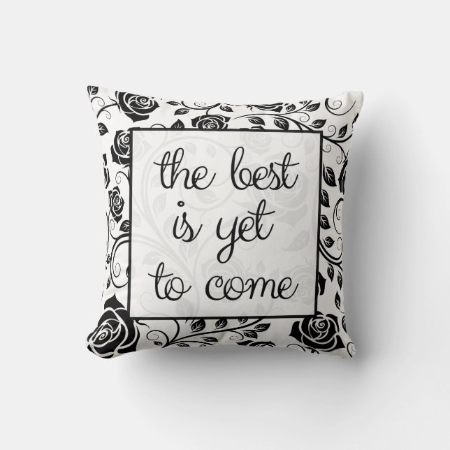 Elegant Positive Message Pillows (Front)