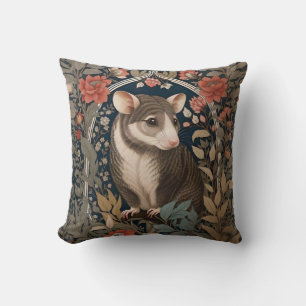 Elegant Possum William Morris Inspired Floral Cushion