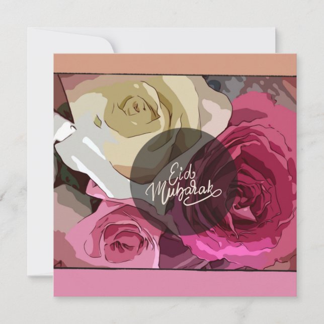 Elegant post card floral design (Front)